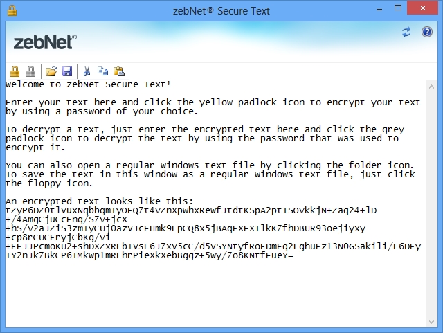 zebNet Secure Text