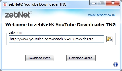 zebNet YouTube Downloader TNG Screenshot